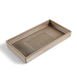 Platos rectangulares de cerámica de porcelana nórdica Retro verde azul-verde vajilla Vintage Assiette Para Restaurantes - Product Image 2