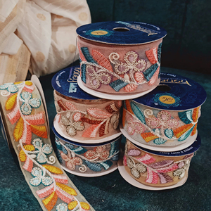 Tissu de dentelle net de qualité de luxe avec broderie complexe pour les robes de mode robes de mariée et saris en gros de l'usine - Product Image 1