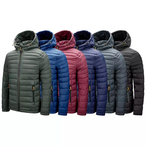 Venta al por mayor chaquetas acolchadas ligeras para hombres | pasamontañas cubierta de cara completa resistente al agua diseño personalizado fábrica de prendas de vestir exteriores de invierno - Product Image 2
