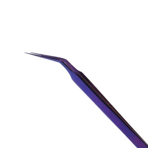 Pince à épiler royale hautement personnalisable, antimagnétique, durable, en acier inoxydable pointu pour extensions de cils, faible quantité minimale - Product Image 2