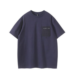 Camiseta de Verano de Lujo, 100% Algodón, Antiarrugas, Transpirable, de Manga Corta, con Bolsillo Extra Grande, Diseño Informal Personalizado - Product Image 2