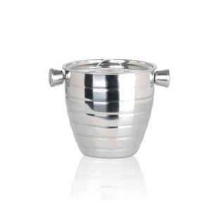 Double Wall Stainless Steel <b>Metal</b> Ice Bucket with Lid Handle <b>Tongs</b> & Double Walled Insulation for Ultimate Beverage Chilling - Product Image 2