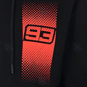 Vente en gros haute demande Meilleure vente Marc Marqueez 93 Full Zip Moto Gp Hoodie-Noir - Product Image 3