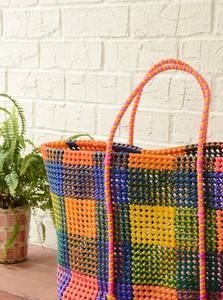 Grand sac de marché, sac d'épicerie réutilisable, sac de plage, panier de pique-nique - Product Image 4