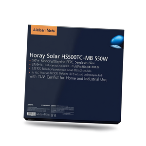 Panneau solaire monocristallin PERC Horay Solar HS500TC-MHB 550W avec certificat TUV pour usage domestique et industriel - Product Image 2