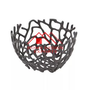 Bol à fruits de service en aluminium au design d'arbre de corail pour centres de table Bol à fruits de table unique Best-seller - Product Image 1