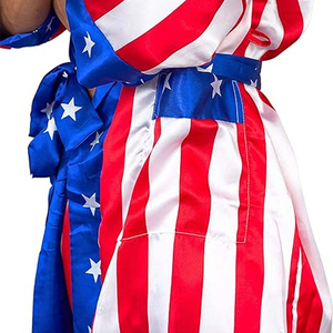 Túnicas de Boxeo Personalizadas al por Mayor, Túnica de Boxeo Dorada de Último Diseño para Hombre, Túnicas de Boxeo Personalizadas con Capucha, Ropa de Karate - Product Image 6