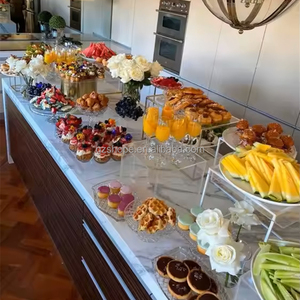 SHP tự chọn món tráng miệng hiển thị đứng lớn phục vụ bảng trắng <span class=keywords><strong>Cube</strong></span> <span class=keywords><strong>Acrylic</strong></span> đứng thực phẩm tự chọn risers cho bên sự kiện hiển thị trường hợp - Product Image 6