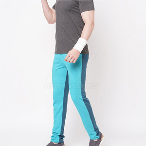 Men's Casual Mid Waist 100% Cotton Straight Breathable Lightweight Comfortable Elastic Waist Closure High Quality <b>Trousers</b> - Product Image 2