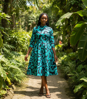 Tela de Algodón Estampada con Cera Africana, Patrones Vibrantes, Prendas Tradicionales, Tela para Paños, Suministro Textil, OEM, ODM, Exportación Hitjem