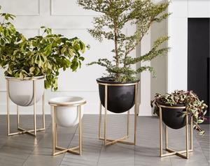 Ensemble de jardinières en métal de meilleure qualité en vrac et en gros fabriqué à la main en Inde pour la décoration de la maison de la Garden Party Pots de fleurs et jardinières - Product Image 3