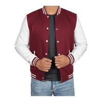 Veste Varsity pour hommes manches en cuir véritable et mélange de laine Letterman Boys College Varsity Jackets produits de haute qualité