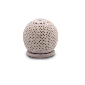 Portavelas Cónicos de Lujo en Vidrio de Mármol, Decoración Elegante para Bodas y Fiestas - Product Image 1