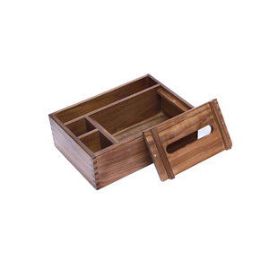 Fabricant et exportateur de boîte à mouchoirs en bois et en résine nouvelle boîte à mouchoirs à la mode porte-serviettes en forme de rectangle - Product Image 5