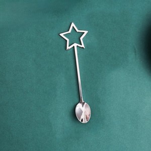 Cuillère à café étoile en métal de haute qualité avec poignée cuillère à remuer but cadeau à bas prix - Product Image 4