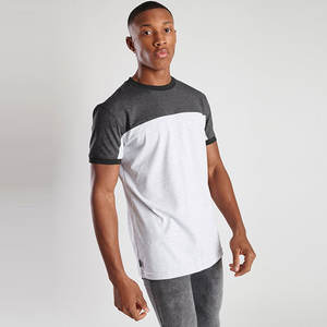 T-shirt de sport fitness personnalisé pour hommes 95% coton 5% spandex t-shirt de sport de gym vierge unie pour hommes - Product Image 4