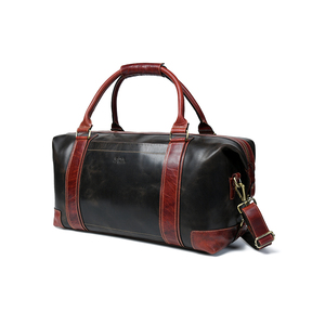 Bolsas de lona de viaje de cuero genuino real de alta calidad personalizadas de fábrica - Product Image 1