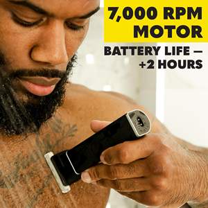 Tondeuse corporelle pour homme Manscape avec lame en céramique, rasoir pour poils du pubis et des testicules avec guides de rasage, tondeuse corporelle pratique - Product Image 2