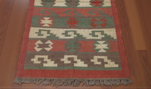 Wholesale Reversible Wool and Jute Rug | Handcrafted Double-Sided Printed Carpet for Stylish Home Decoration - Product Image 3