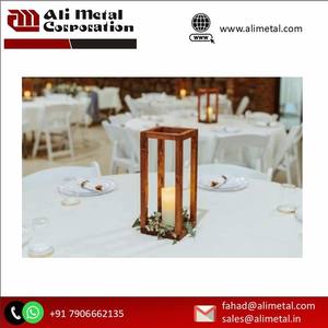 Exquisito farol de vela de madera para decoración del hogar, celebraciones navideñas festivas para sala de estar y Patio - Product Image 3