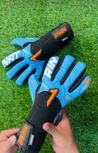 Gants de gardien de but en cuir de qualité supérieure personnalisables coupe personnalisée poignée en latex de football en gros - Product Image 3