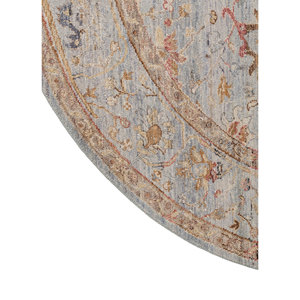 Alfombra Afgana de Lana Azul Tejida a Mano con Patrón de Medallón Someplace in Time EA-3011 (Cs-02) para Uso Doméstico - Product Image 4