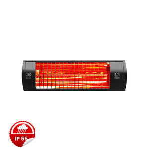 Calentador Eléctrico Infrarrojo ELCON EIR 2000, 2000W, IP55, Resistente a la Intemperie, Aluminio Negro, Conexión Directa, Compacto - Product Image 1