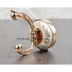 Crochets de suspension de vêtements à mur unique décoratifs pour la maison de luxe en laiton Crochet et cintre de salon intérieur et extérieur de grande taille - Product Image 6