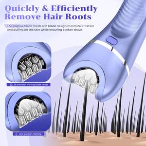 Rasoir électrique 7-en-1 pour femme, tondeuse intime étanche IPX7, tondeuse bikini avec écran LED pour maillot de bain et aisselles, avec pince à épiler intégrée - Product Image 4
