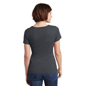 Camiseta transpirable para mujer, camiseta informal de manga corta con cuello redondo de verano - Product Image 2