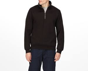 Sweat-shirt surdimensionné à demi-fermeture éclair 100% coton Sweat-shirt à demi-fermeture éclair uni Sweat-shirt d'hiver Logo personnalisé en gros - Product Image 4