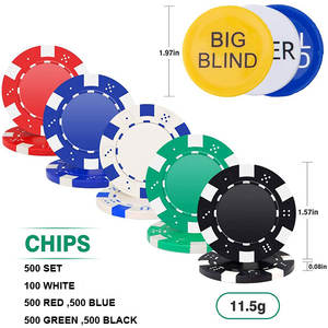 Ensemble de jetons de <span class=keywords><strong>poker</strong></span> de 500 pièces <span class=keywords><strong>avec</strong></span> logo personnalisé, de haute qualité, Royal Flush, Premium Deluxe, jetons de <span class=keywords><strong>poker</strong></span> en plastique bon marché <span class=keywords><strong>avec</strong></span> étui en aluminium - Product Image 2