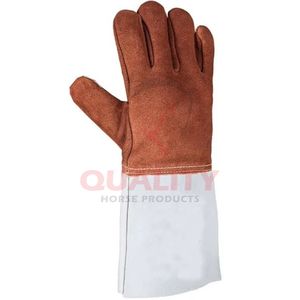 Gants de soudage résistants à la chaleur pour utilisation industrielle et en atelier Cuir durable Ajustement confortable avec coutures en Kevlar pour une flamme maximale - Product Image 5
