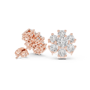 Pendientes de moissanita de Plata de Ley 925 para mujer, diseño de cuatro garras sin oreja, cura magnética, fiestas de aniversario geométricas - Product Image 4