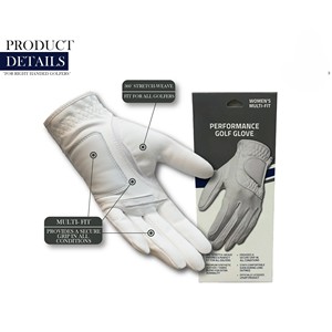 Gants de golf confortables en cuir Cabretta véritable pour femmes et filles, respirants et adaptés à toutes les conditions météorologiques - Product Image 5