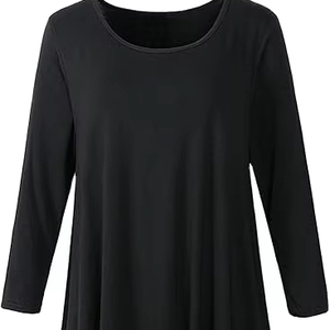 Personalizado Tallas grandes Casual Beach Swing Dress Bolsillos Loose Fit Algodón Jersey Cintura natural Colores personalizados Logo-ODM Suministro - Product Image 1