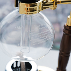 Lampe à alcool verre Siphon cafetière 3 tasses table Siphon machine à café - Product Image 4