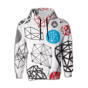 Sudadera con capucha con estampado de sublimación 3D para hombre, patrón sólido antiarrugas, jersey de lana de algodón 100%, sudaderas con capucha de poliéster, diseño de ropa deportiva - Product Image 1