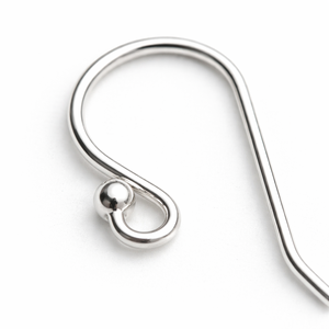 Par de alambres de sujeción para pendientes de plata de ley 92.5, 0.7mm de grosor, chapados en oro y cuero, con cuentas de 6mm para fabricación de joyas - Product Image 2