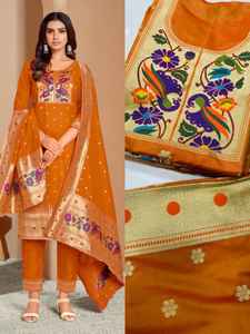 Nuevo vestido Georgette suave para mujer Dhwaja Export elegante traje Salwar Kameez con monederos cómodos India y Pakistán sin costuras - Product Image 4