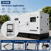 Solution de verrouillage pour armoire électrique SC408 – Serrure de panneau en acier inoxydable pour porte d'armoire de générateur diesel et boîtier industriel