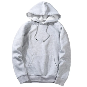 Alta calidad algodón liso peso pesado en blanco de gran tamaño Unisex personalizado de las mujeres de talla grande de los hombres sudaderas con capucha de lana sudaderas - Product Image 2