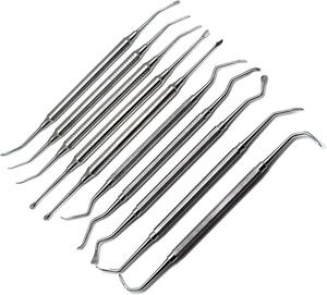 10 Uds. Técnico de laboratorio Dental instrumentos de modelado de cera de acero Graver cuchillo de tallado de cera para estudiantes de laboratorio Dental UAMED - Product Image 6