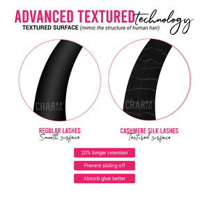 Charmlash promade ขนตาปลอมแบบแฟนๆ CC ต่อขนตาเพิ่มวอลลุ่มผมหยิก D - Product Image 2