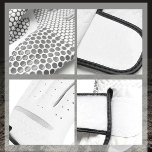 Guantes de golf de cuero Cabretta para hombre de la mejor calidad estándar internacional duraderos personalizables con protección UV - Product Image 3