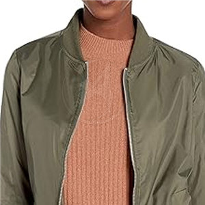 New Winter Style Custom Color <b>Women</b> Slim Fit Breathable Knitted <b>Bomber</b> <b>Jacket</b> Plain Design Made in Pakistan OEM - Product Image 4