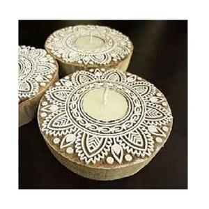 Divers style de décoration en bois avec logo personnalisé bougeoir de mariage bougeoir en bois bougeoir en bois pour la maison table à manger - Product Image 3