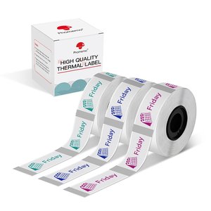 For Phomemo 14x30mm Green Blue Red on Transparent Labels for D30/D35/Q30/Q30S <b>Printer</b> <b>Ribbons</b> - Product Image 5