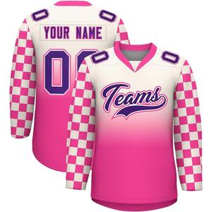 Vente en gros OEM tissu à séchage rapide sublimé en usine uniformes d'équipe respirants haute performance maillots de hockey sur glace personnalisés - Product Image 4