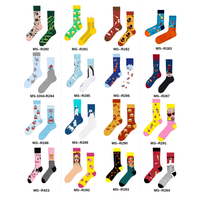 Chaussettes en coton unisexe de qualité supérieure, personnalisées, colorées, confortables, chaudes, mignonnes, antidérapantes, respirantes, pour usage quotidien